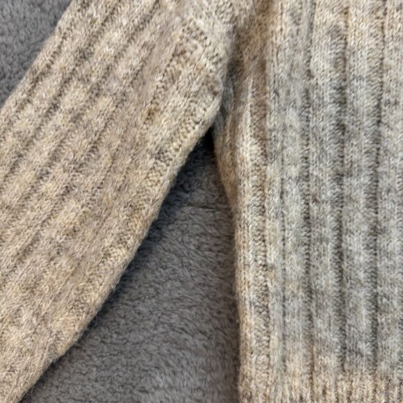 William Rast Sweater Womens Medium Rustic Neutral Chunky Knit Capsule Turtleneck - Picture 4 of 15